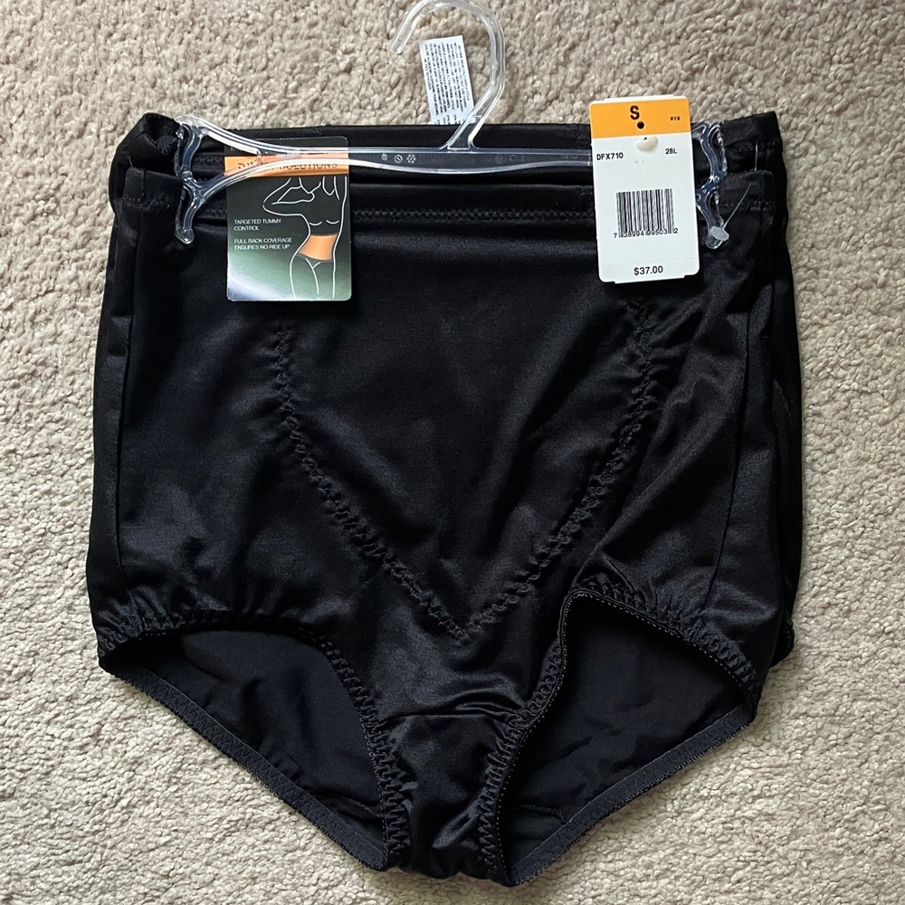2 PAIRS Bali Black High-Waisted Shapewear Briefs